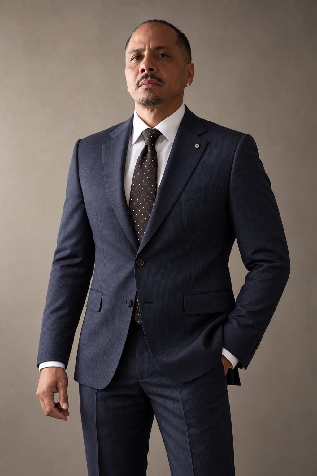 Palisade Striped Navy worn