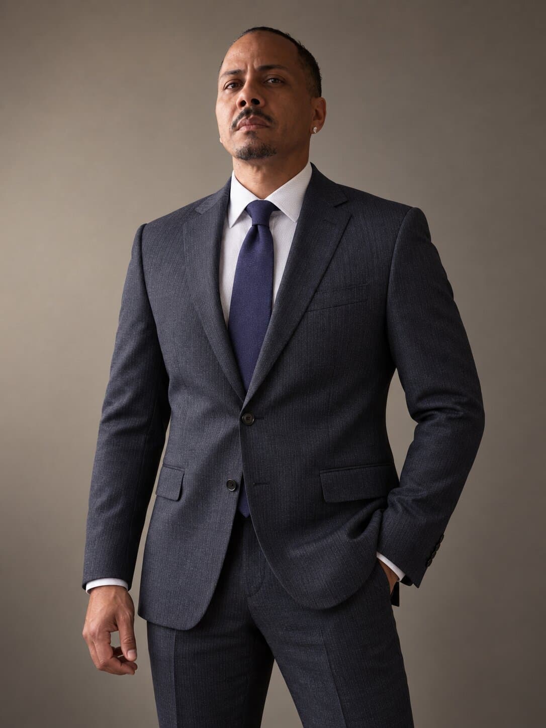 Sterling Dark Navy worn