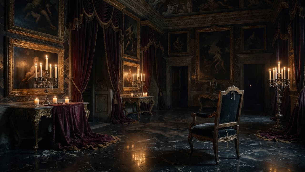 Candlelit Italian interior